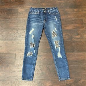 Judy Blue Python Snake Skinny Jeans Size 30 Used